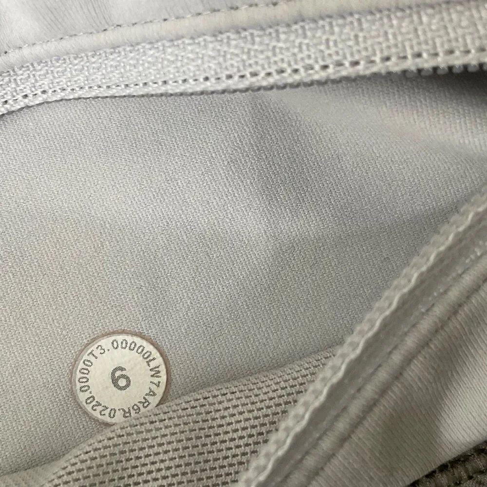 lululemon athletica White and Light Gray Printed Speed Up Athletic Shorts